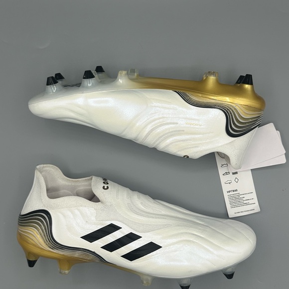 Adidas Copa Sense SG Soft Ground Cleats White Pearl Gold Mens Size 7.5 HP7840 - Picture 6 of 6